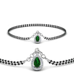 Load image into Gallery viewer, Teardrop Halo Diamond Bracelet Mangalsutra
