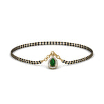 Load image into Gallery viewer, Teardrop Halo Diamond Bracelet Mangalsutra
