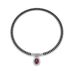 Load image into Gallery viewer, Teardrop Halo Diamond Bracelet Mangalsutra
