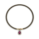 Load image into Gallery viewer, Teardrop Halo Diamond Bracelet Mangalsutra

