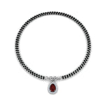 Load image into Gallery viewer, Teardrop Halo Diamond Bracelet Mangalsutra
