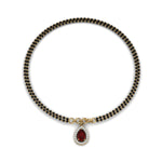 Load image into Gallery viewer, Teardrop Halo Diamond Bracelet Mangalsutra
