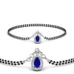 Load image into Gallery viewer, Teardrop Halo Diamond Bracelet Mangalsutra
