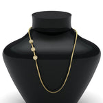 Load image into Gallery viewer, Three Pave Ball Mugappu Chain Necklace
