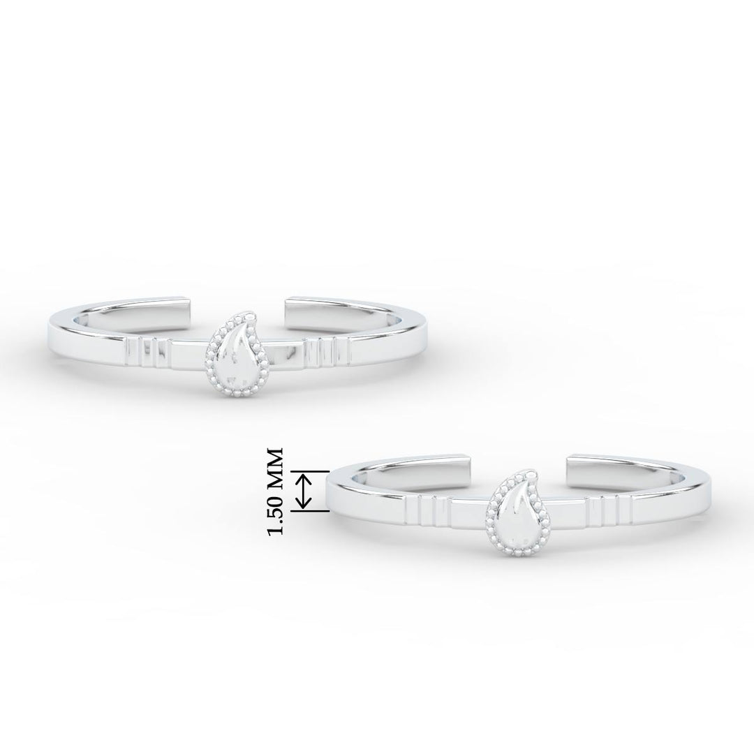Traditional Mango Design Adjustable Toe Ring
