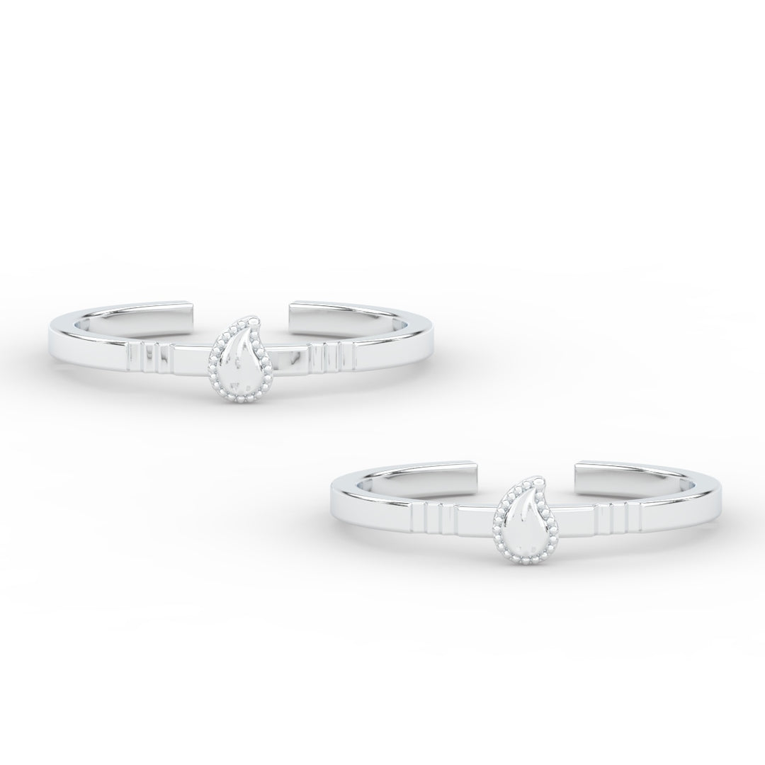 Traditional Mango Design Adjustable Toe Ring