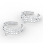 Load image into Gallery viewer, traditional-three-layer-design-toe-ring-in-sterling-silver-mgs11450angle2-nl-wg