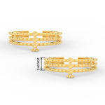 Load image into Gallery viewer, traditional-three-layer-design-toe-ring-in-yellow-gold-MGS11450ANGLE3-NL-YG-HW