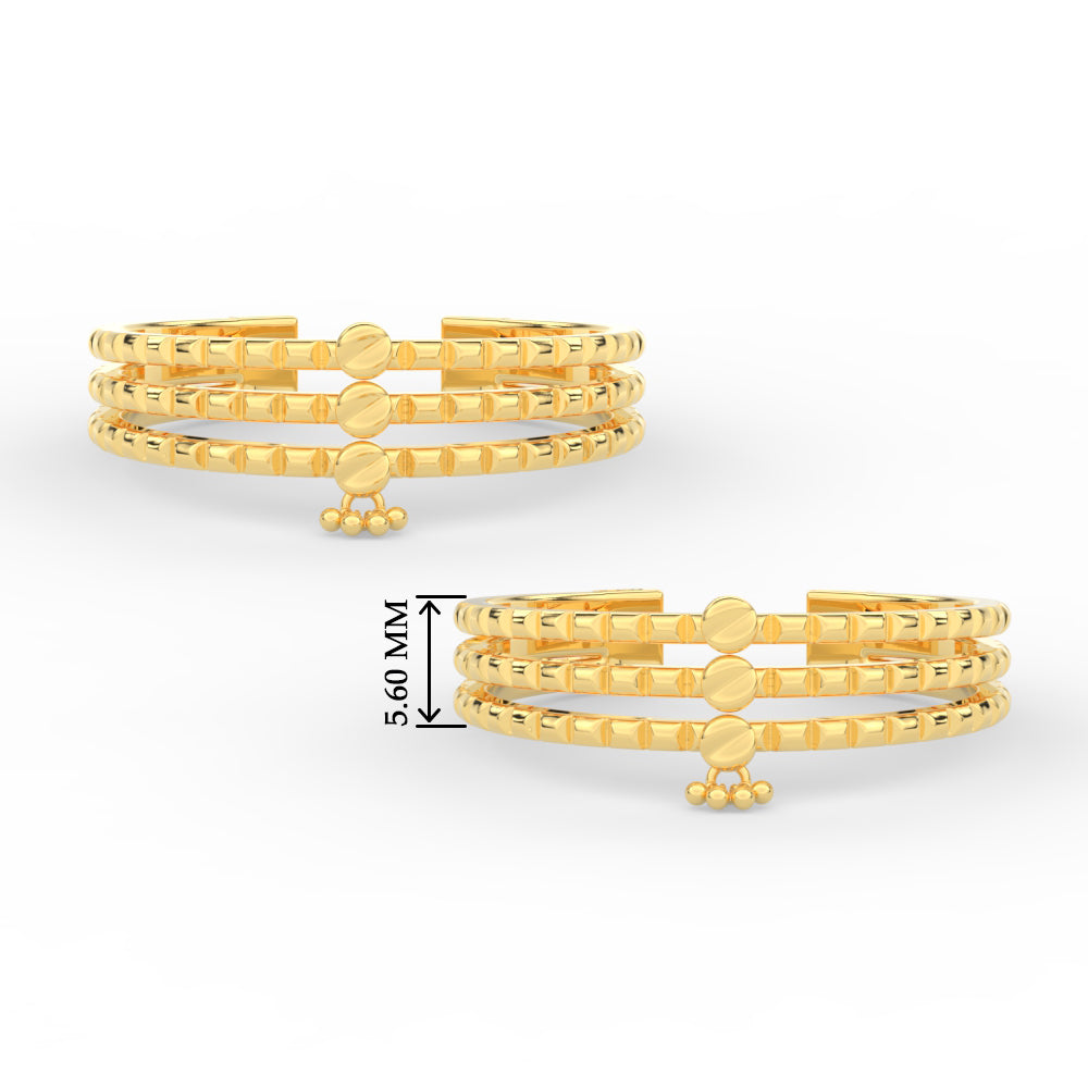 traditional-three-layer-design-toe-ring-in-yellow-gold-MGS11450ANGLE3-NL-YG-HW