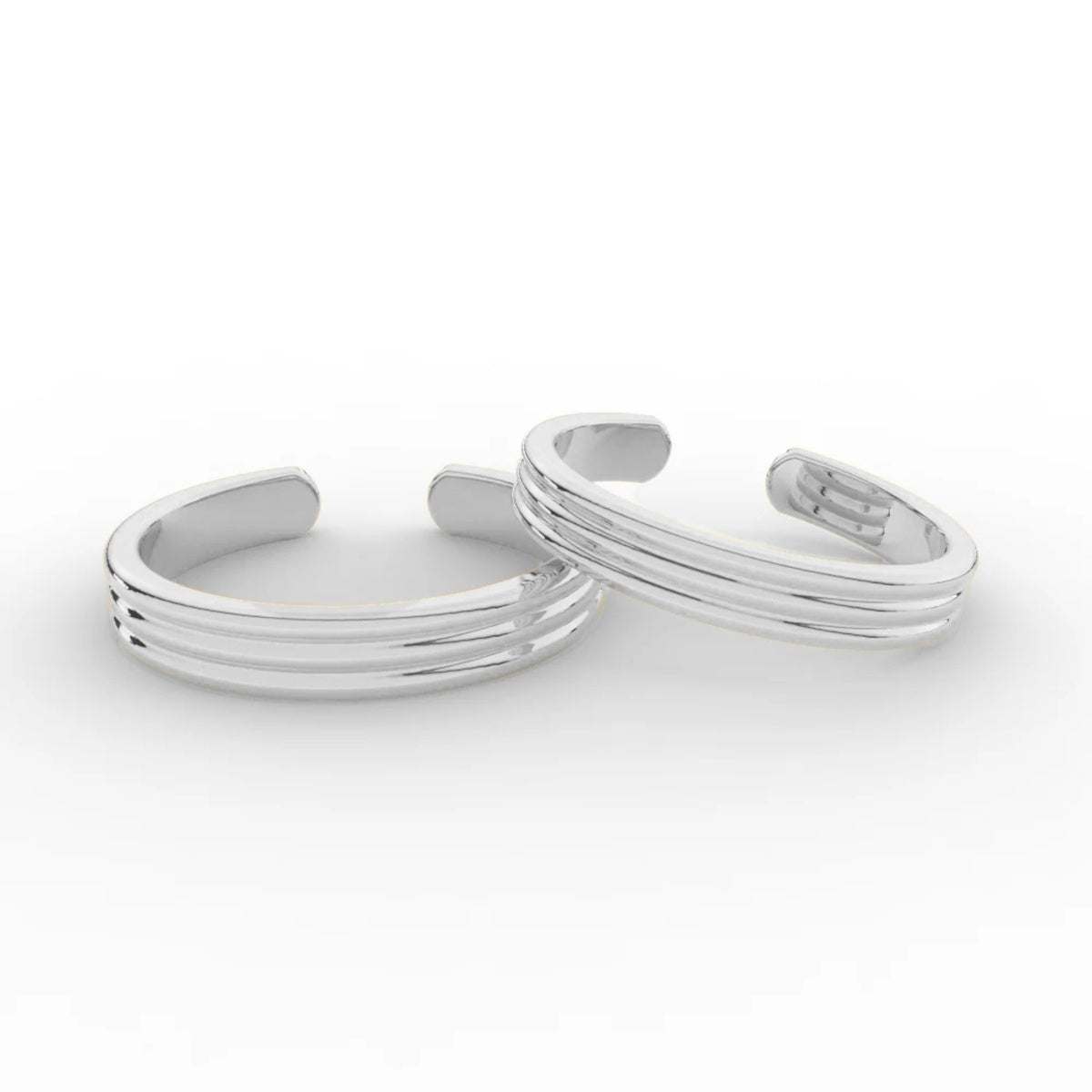 Trio Line Adjustable Toe Ring