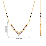 Load image into Gallery viewer, Twisted Diamond Necklace Mangalsutra