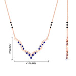Load image into Gallery viewer, twisted-v-shape-spaced-out-diamond-mangalsutra-in-rose-gold-mgs60964angle2-nl-rg-hw.jpg
