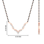 Load image into Gallery viewer, twisted-v-shape-spaced-out-emerald-mangalsutra-in-rose-gold-mgs60964gemgrangle2-nl-rg-hw.jpg