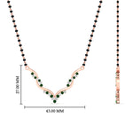 Load image into Gallery viewer, twisted-v-shape-spaced-out-sapphire-mangalsutra-in-rose-gold-mgs60964gsablangle2-nl-rg-hw.jpg