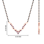 Load image into Gallery viewer, twisted-v-shape-spaced-out-sapphire-mangalsutra-in-rose-gold-mgs60964gsablangle2-nl-rg-hw.jpg