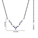 Load image into Gallery viewer, twisted-v-shape-spaced-out-emerald-mangalsutra-in-white-gold-mgs60964gemgrangle2-nl-wg-hw.jpg