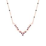 Load image into Gallery viewer, twisted-v-shape-spaced-out-sapphire-mangalsutra-in-rose-gold-mgs60964gsablangle1-nl-rg.jpg