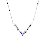 Load image into Gallery viewer, twisted-v-shape-3-black-beads-emerald-mangalsutra-in-yellow-gold-mgs60964gemgrangle1-nl-yg.jpg
