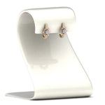 Load image into Gallery viewer, Two Tone Diamond J Hoop Earrings