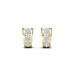 Load image into Gallery viewer, Two Tone Floral Diamond Earrings
