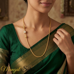 Load image into Gallery viewer, unique-white-stone-star-design-mugappu-chain-in-MGS11323