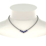 Load image into Gallery viewer, V Shaped Bar Diamond Mangalsutra
