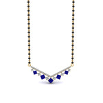 Load image into Gallery viewer, V Shaped Bar Diamond Mangalsutra
