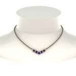 Load image into Gallery viewer, V Shaped Bar Diamond Mangalsutra
