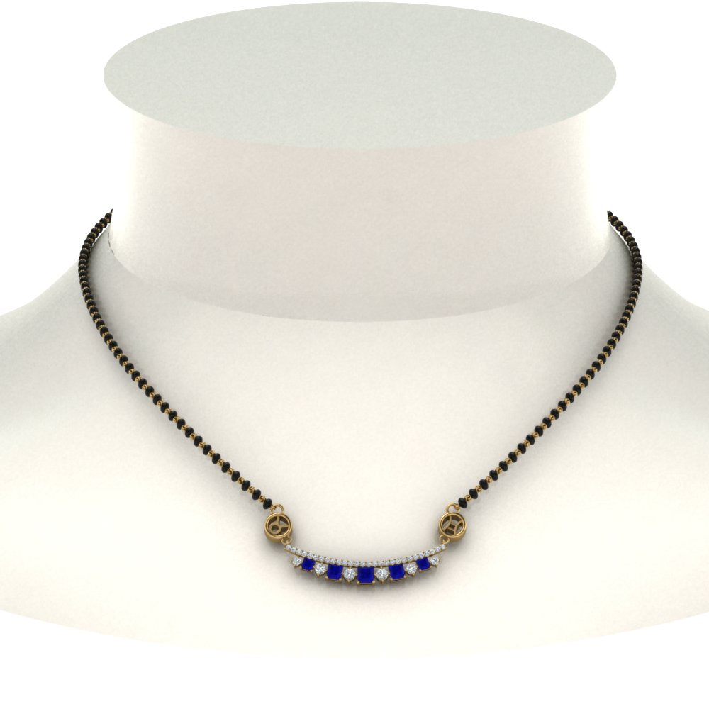 Zodiac Sign Diamond Mangalsutra