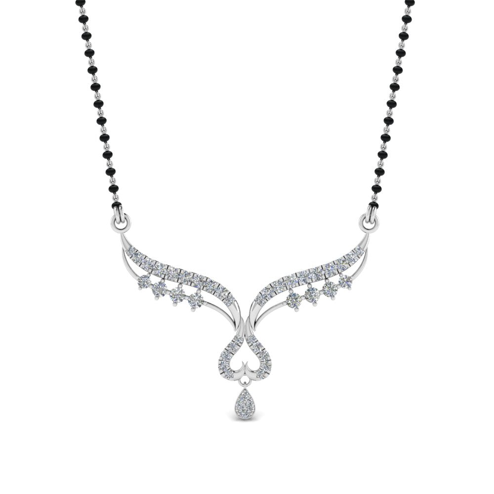 0.50-Carat-Diamond-Pendant-Mangalsutra