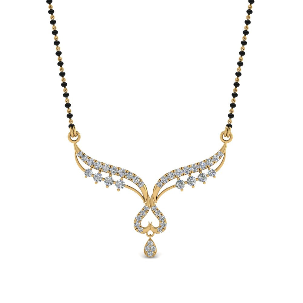 0.50-Carat-Diamond-Pendant-Mangalsutra