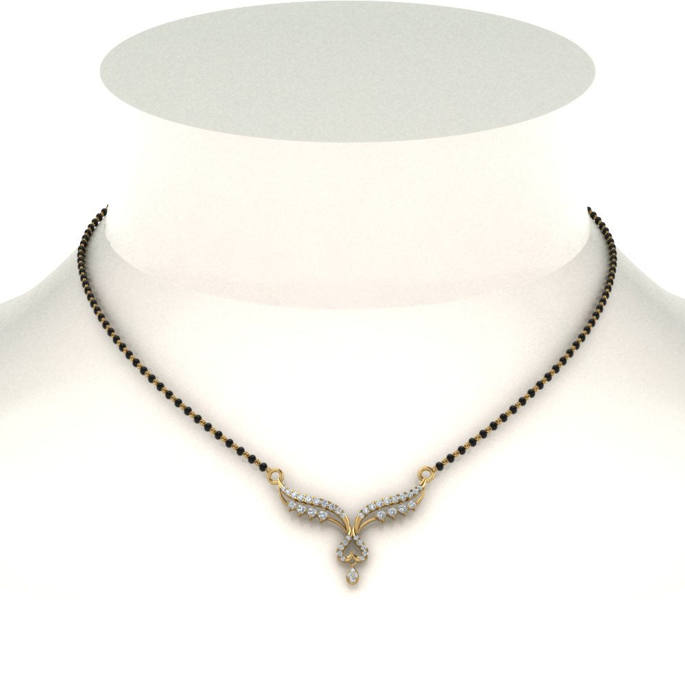 0.50-Carat-Diamond-Pendant-Mangalsutra