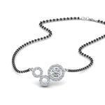 Load image into Gallery viewer, 0.50-Carat-3-Circle-Diamond-Pendent-Mangalsutra