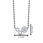 Load image into Gallery viewer, 0.50-Carat-3-Circle-Diamond-Pendent-Mangalsutra