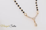 Load and play video in Gallery viewer, Floral Drop Diamond Mangalsutra Necklace

