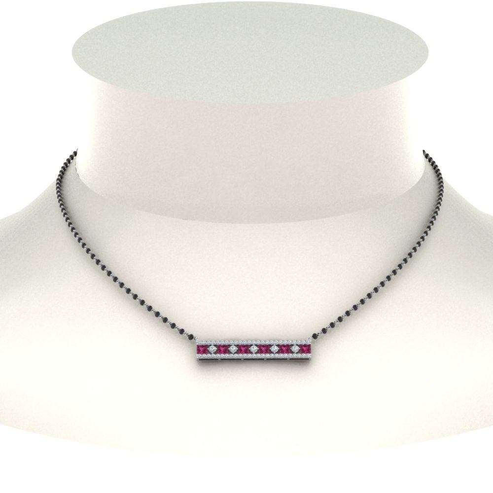 3-Row-Bar-Diamond-Mangalsutra-Pendant-With-Pink-Sapphire