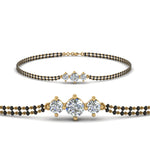 Load image into Gallery viewer, 3 Stone Beads Mangalsutra Bracelet
