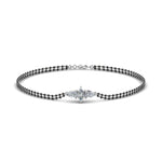 Load image into Gallery viewer, 3 Stone Diamond Mangalsutra Bracelet
