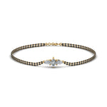 Load image into Gallery viewer, 3 Stone Diamond Mangalsutra Bracelet
