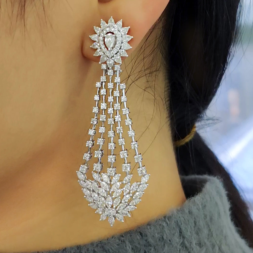 Kirchof Diamond Dangle Stud Earrings – RW Fine Jewelry