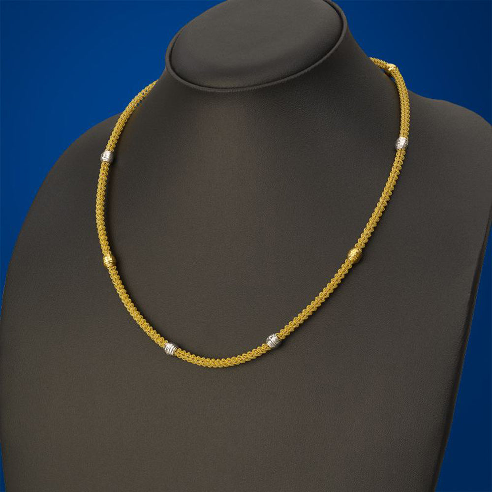 Gold Beads With Chain