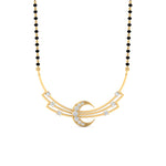 Load image into Gallery viewer, Delicate Half Moon Diamond Mangalsutra