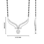 Load image into Gallery viewer, Forever Wave Design Gold Diamond Mangalsutra
