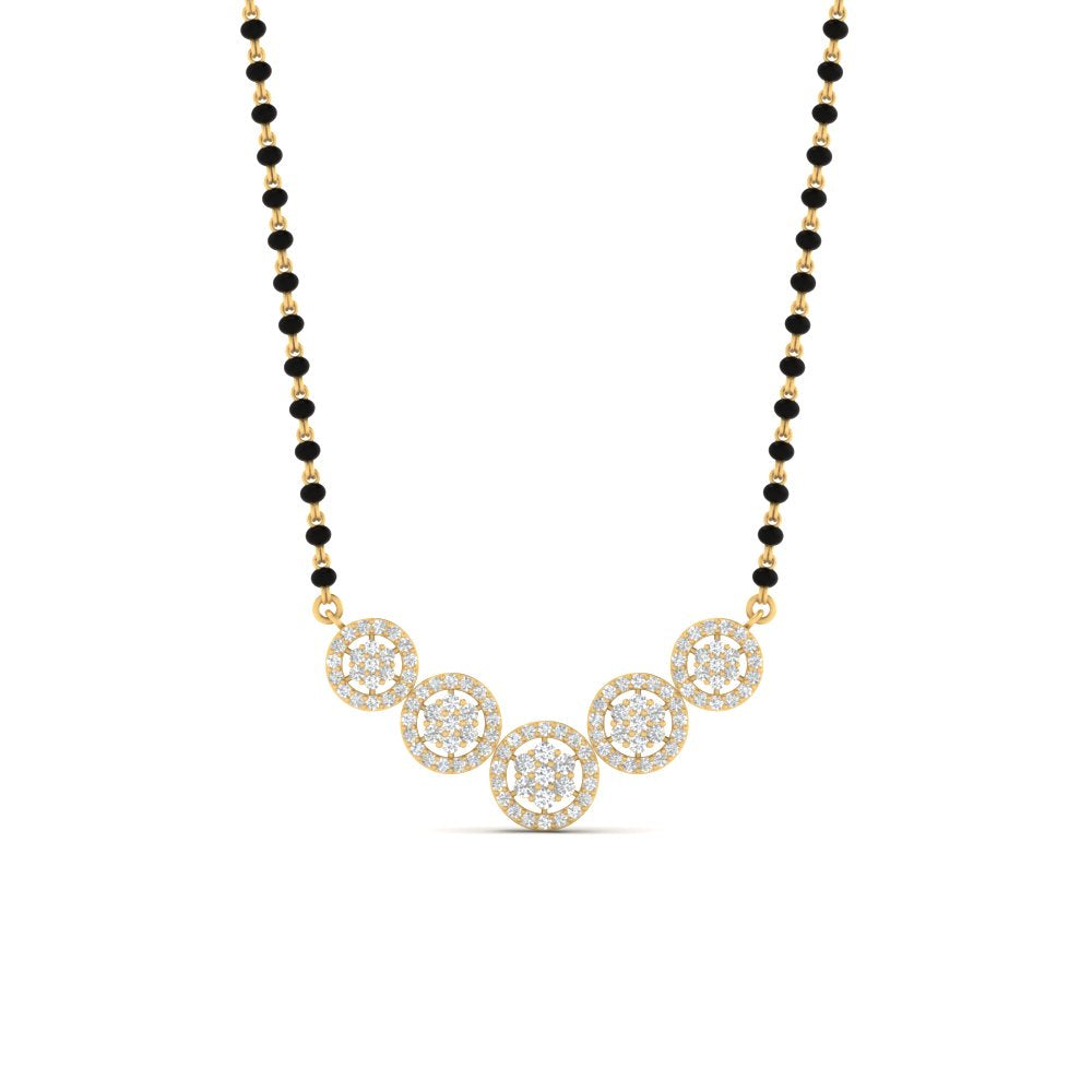 5 Round Cluster Timeless Mangalsutra