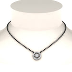 Load image into Gallery viewer, Single Line Nallapusalu With Diamond Pendant
