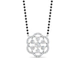Load image into Gallery viewer, Real Diamond Flower Mangalsutra Pendant