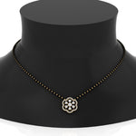 Load image into Gallery viewer, Real Diamond Flower Mangalsutra Pendant