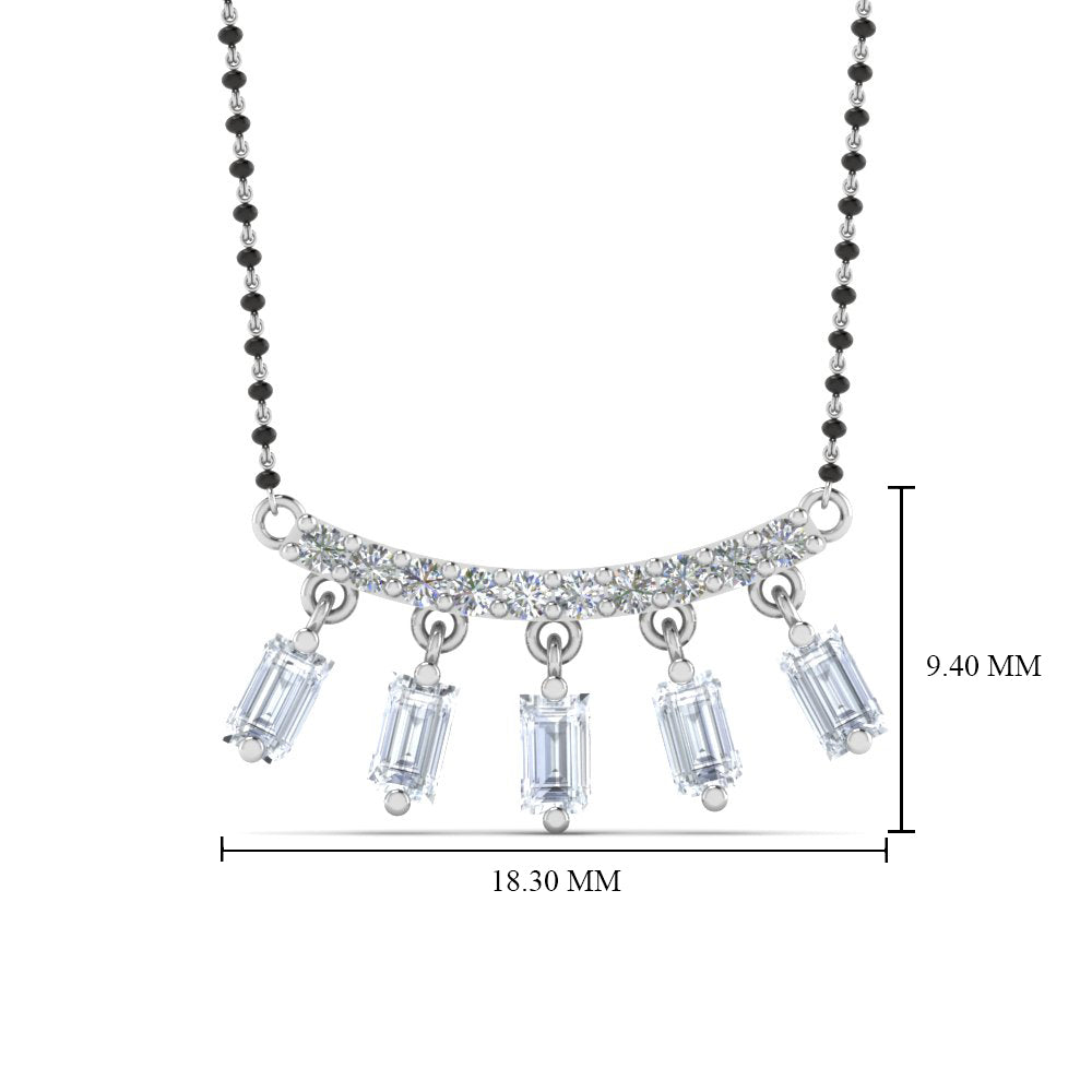 Baguette-Diamond-Mangalsutra