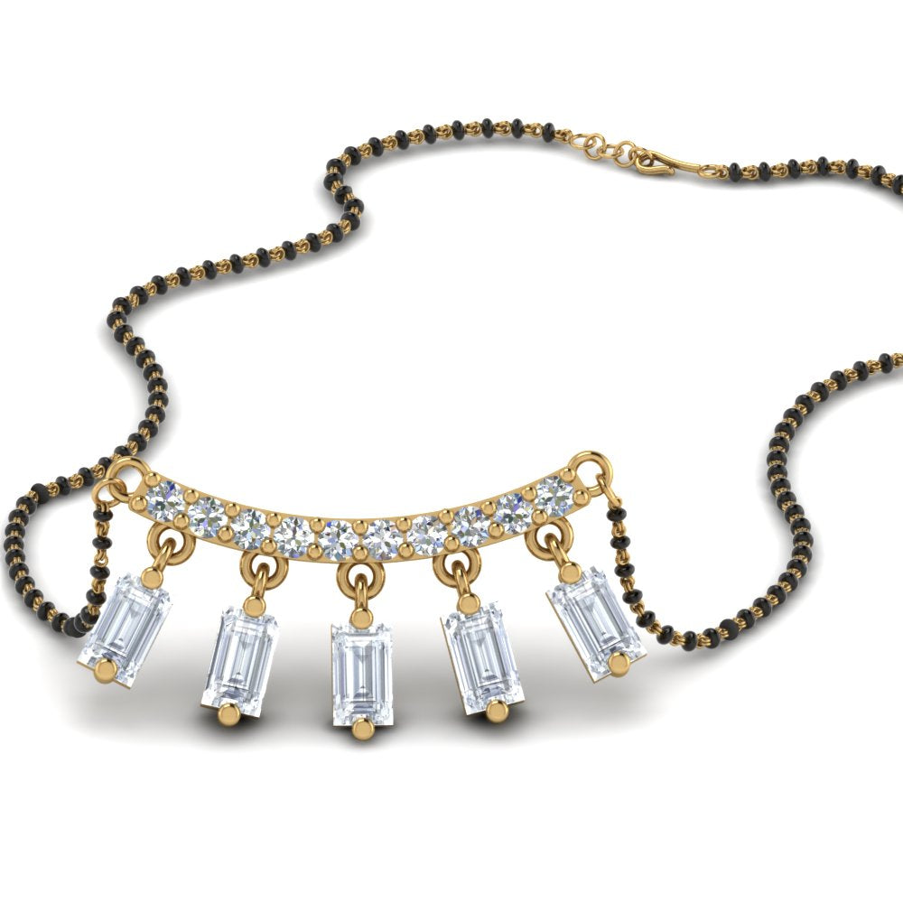 Baguette-Diamond-Mangalsutra