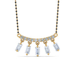 Load image into Gallery viewer, Baguette-Diamond-Mangalsutra
